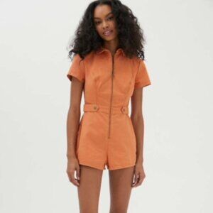 Urban Outfitters Tyson Twill Utility Romper Size L